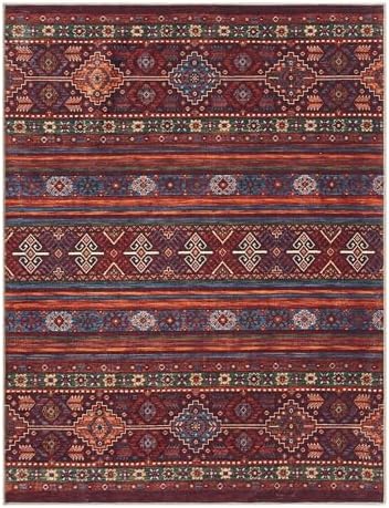 Keen Home Design Vintage Washable Area Rug, Non-Slip Low Pile, 5x7