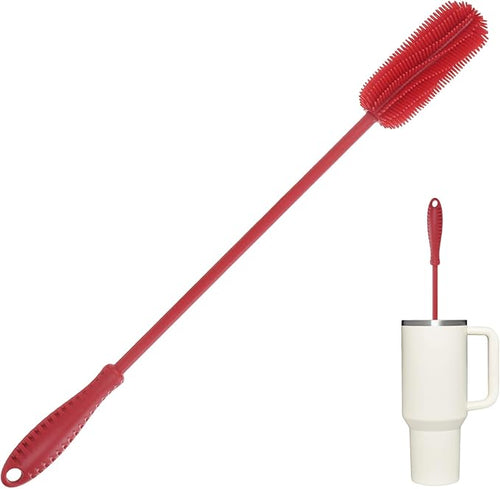 15.7" Silicone Bottle Brush, ddLUCK Water Bottle Cleaner Brush by ddLUCK