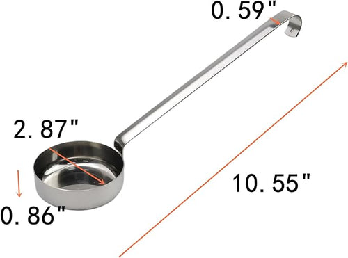 10.55" Stainless steel 201 Pizza Sauce spoon Kitchen Ladles - Image 2