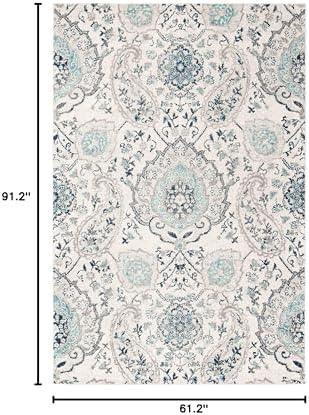 SAFAVIEH Madison Collection Area Rug - 5'3" x 7'6", Cream &...