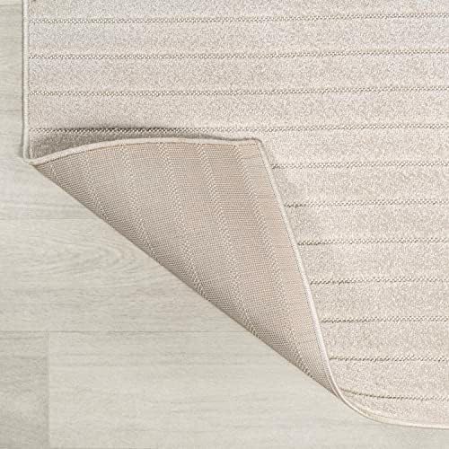 JONATHAN Y Odense High-Low Angle Ivory/Cream Indoor/Outdoor Area Rug, 8x10, M...