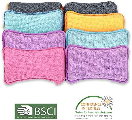 UPSTAR Dish Sponges Kitchen, Microfiber Cleaning Scrubber - Image 5