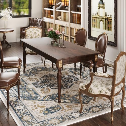 EnHomee 8x10 Area Rugs Washable for Bedroom, Boho Vintage Rugs, Foldable Area...