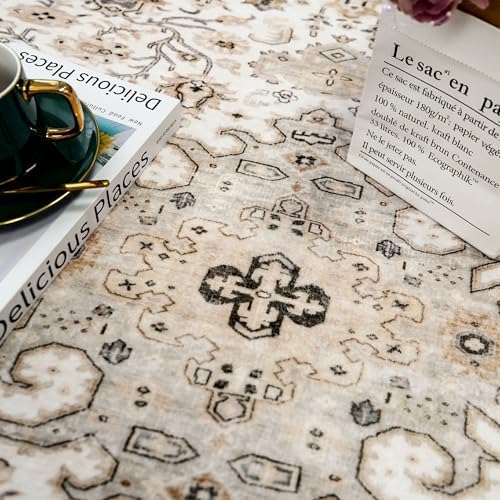 Living Room Area Rugs 10x14: Extra Large Carpet Soft Distressed Oriental
