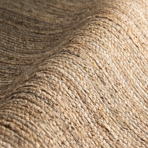 nuLOOM Rigo Natural Solid Flatweave Area Rug, Oval 4' x 6'