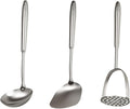 304 Professional Potato Masher, Stainless Steel Cooking Utensils Set, Mirror by Unknown
