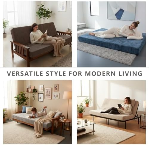 Matini Home Memory Foam Futon Mattress, Foldout Couch Futon Mattress - 54x80 ...