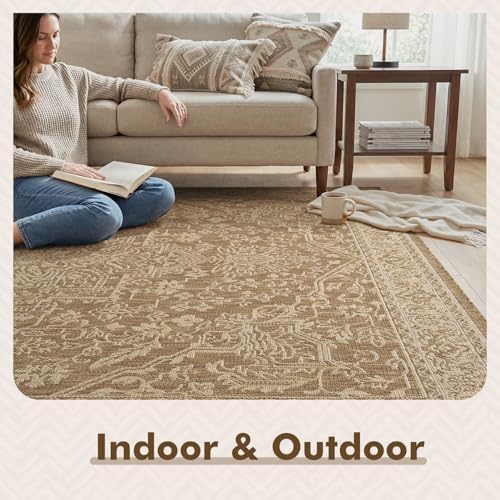 MontVoo-Outdoor Rug-Patio Rug 8x10 Polypropylene Indoor Outdoor Rugs Carpet f...