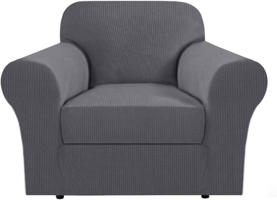 H.VERSAILTEX Armchair Covers Slipcover 2 Piece Chair Covers for Living Room F...