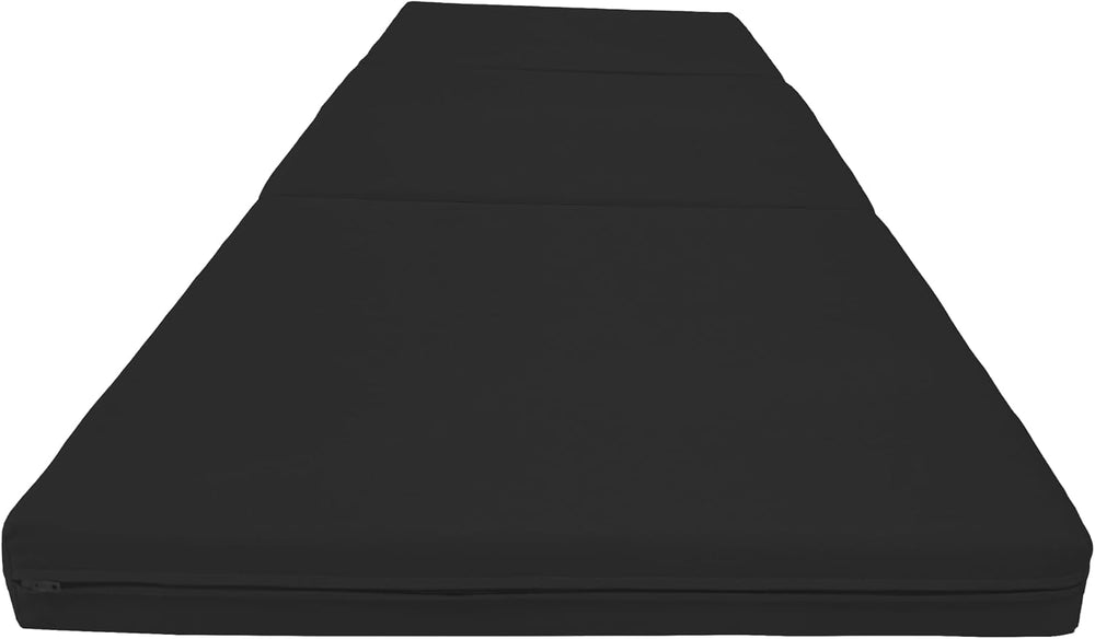 D&D Futon Furniture Trifold Foam Beds, Floor Tri-Fold Bed, Foldable Shiki...
