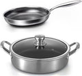 Toutrop Hybrid Stainless Steel Cookware Set-6QT Sauté Pan by Toutrop