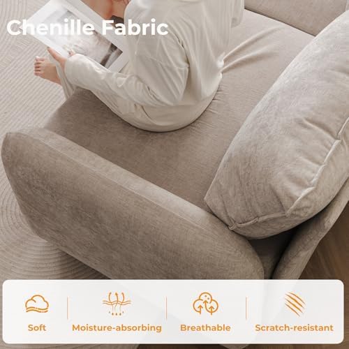 Rexulqo Oversized Accent Chair with All Seats Storage,Comfy Living Room Chair...