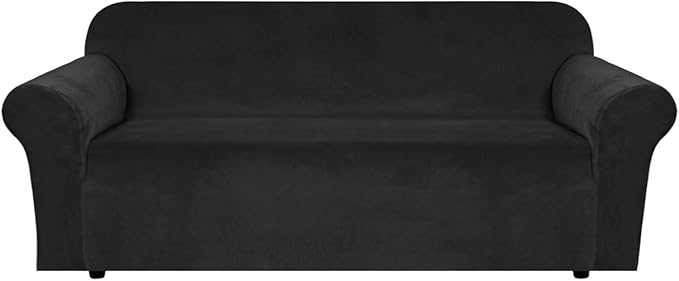 H.VERSAILTEX 1 Peice Stretch Velvet Sofa Covers by HVERSAILTEX