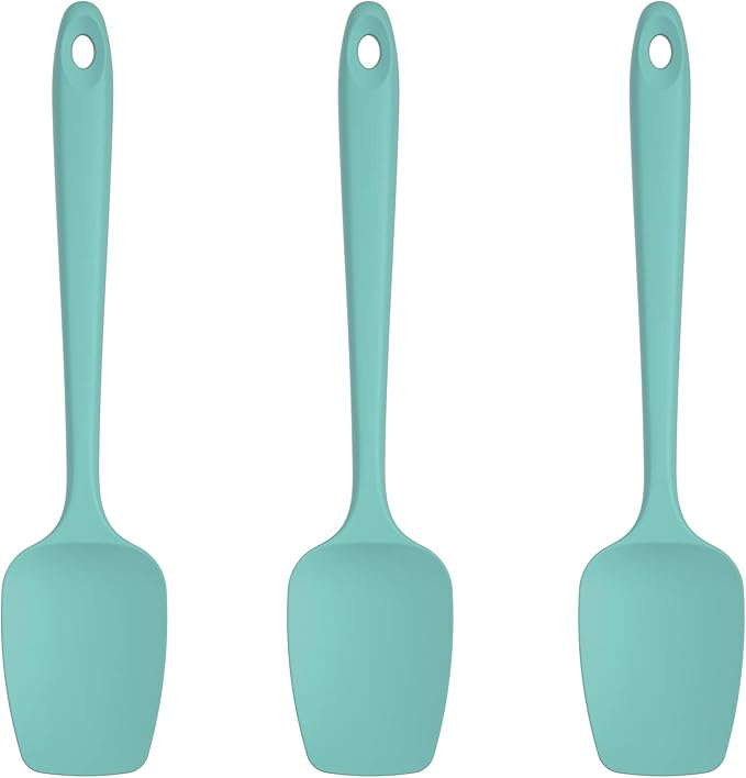 U-Taste Silicone Spoon Spatula Set, 600ºF High Heat Resistant Food Grade by U-Taste