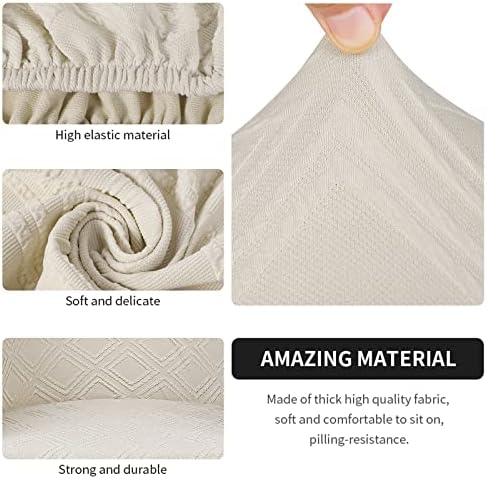 SearchI Waterproof Club Chair Slipcover Stretch Barrel Chair Covers Jacquard ...