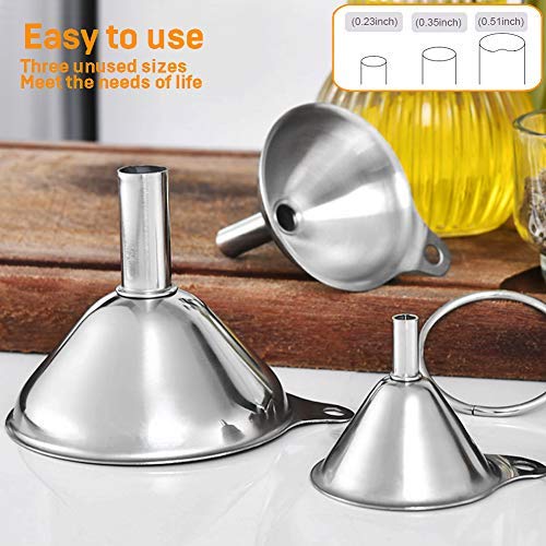 Kitchen Funnels for Filling Bottles, YGDZ 3pcs Small/Medium/Large Food Grade - Image 5