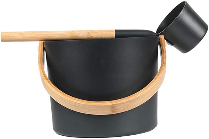 Sauna Bucket and Ladle Set, 1.85 Gallons Large Aluminum Sauna Bucket - Image 7