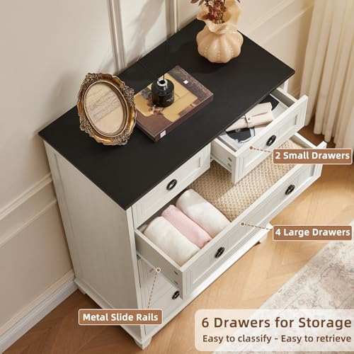 Joaxswe Farmhouse 3-Piece Bedroom Dresser Set, White