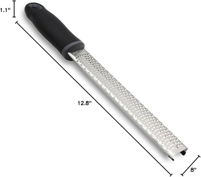 Lemon Zester, Stainless Steel Kitchen Cheese Grater, Plastic Cover Ergonomic - Image 8