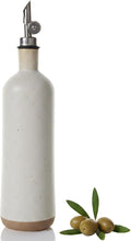 18 oz Stonaeware Olive Oil Dispenser Bottle, 500 ml Ceramic Oil Bottle by Unknown