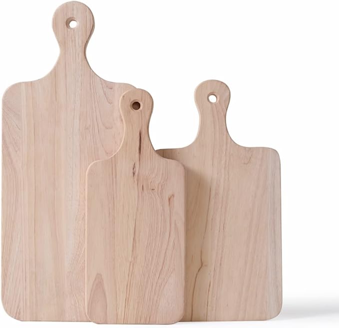 LZMS 4-Pack 13 1/2"x 7 1/2" Wood Serving Boards Set | Unfinished Wood Crafts - Image 5