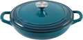 Flavehc Braiser Enameled Cast Iron Braiser 2.25 qt Braiser Pan by FLAVEHC