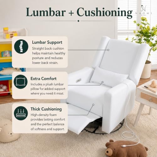 Naomi Home Tanya Luxury Motion Recliner Chair - Bright