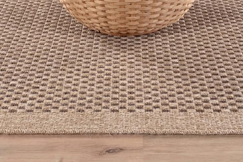CAMILSON Easy Jute Rug 9x12, Indoor Outdoor Natural Color Fiber Area Rugs for...