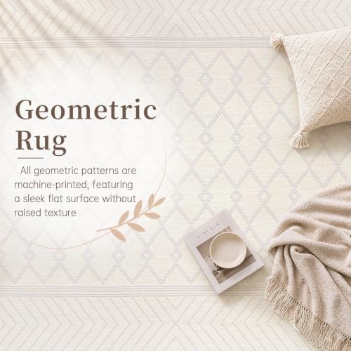 pmtsns Area Rugs 8x10 Washable Rug for Living Room(Beige, 8'x10')