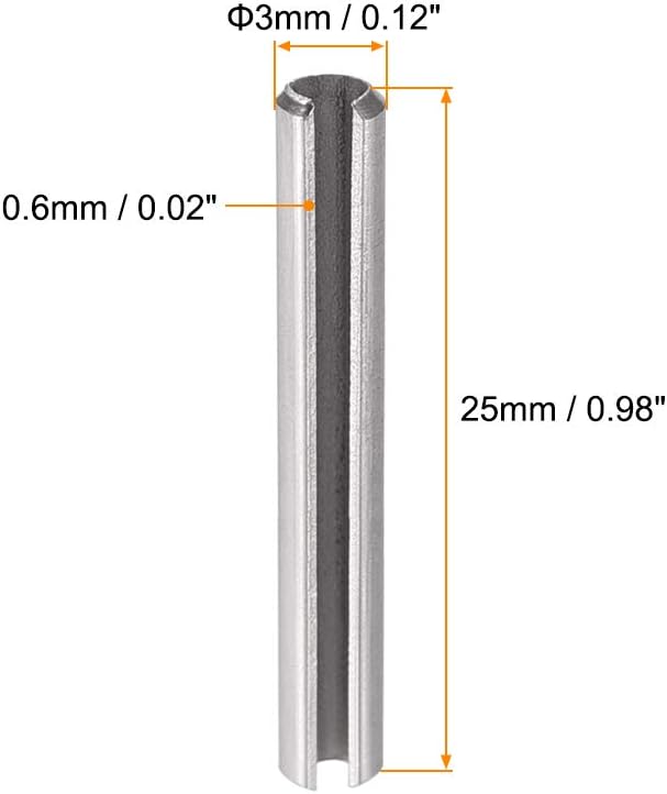 uxcell Slotted Spring Pin - Image 2