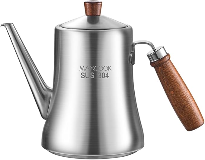 18/8 Stainless Steel Olive Oil Dispenser 1000ml/33.8oz Drip-Free Pouring Oil by MAXCOOK