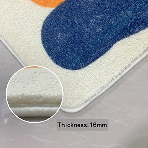 ABREEZE Large Round Kids Play Mat 5.3ft,Fluffy Faux Wool Kids Rug Non-Slip Ch...