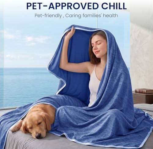 Topcee Cooling Blanket King Size 90"x108" for Hot Sleepers Summer B...