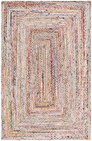 SAFAVIEH Cape Cod Area Rug 6x9, Jute Textured Beige & Multi CAP202B