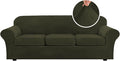 H.VERSAILTEX High Stretch Sofa Slipcover 4 Piece Cover Velvet Furniture by HVERSAILTEX