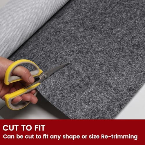 Waterproof Rug Pad, 5x8 ft Area Rug Non-Slip Carpet Pad, 1/4" Thick Non-...