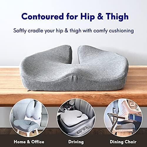 Cushion Lab Patented Pressure Relief Seat Cushion for Long Sitting Hours on O...