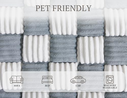 Dog Couch Cover Protector For Couches, Quilted Washable Non-Slip, Blue Gray | Couch Covers For Dogs, Couch Cover Checkered, PP Cotton Filling, Machine Washable for Sofa, Window Seat and Floor