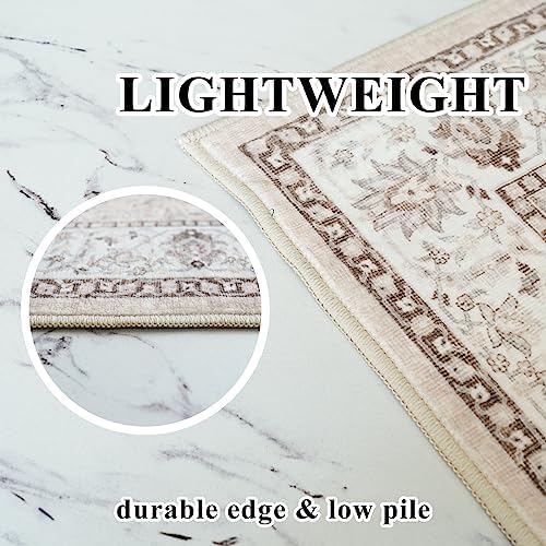 Washable Large 9x12 Area Rug - Living Room Oriental Non Slip Soft Rugs Indoor...