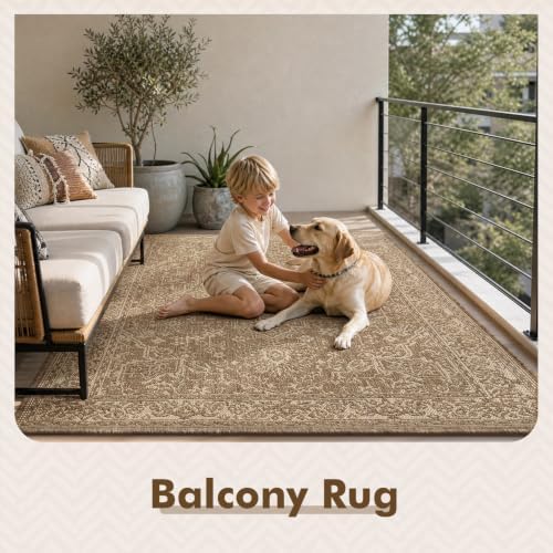 MontVoo-Outdoor Rug-Patio Rug 8x10 Polypropylene Indoor Outdoor Rugs Carpet f...