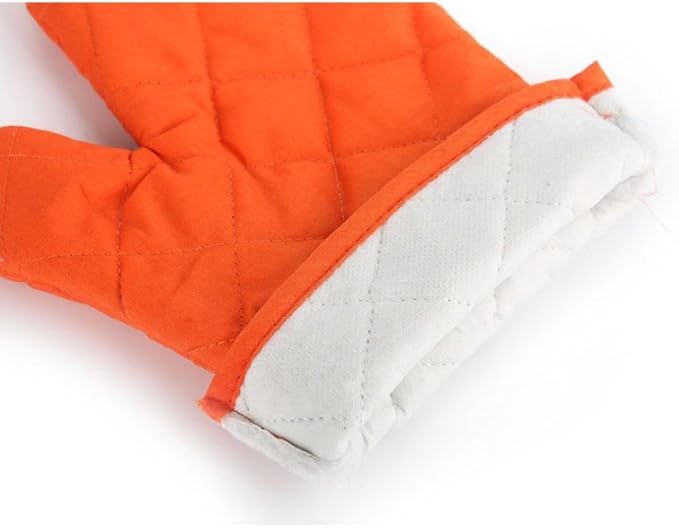 Oven Mitts, Premium Heat Resistant Kitchen Gloves Cotton & Polyester Quilted - Image 5