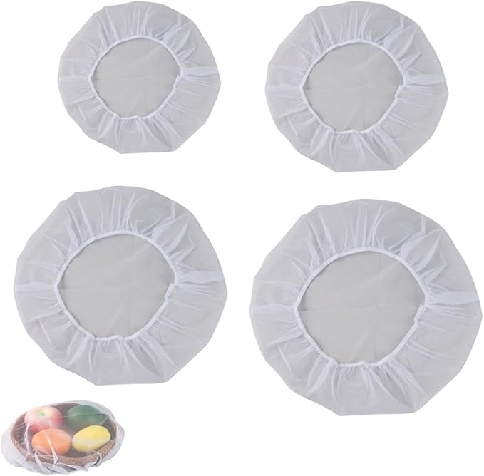 4 Pack Mesh Food Covers Portable Small Food Tents Top Screen Food Cover by Unknown