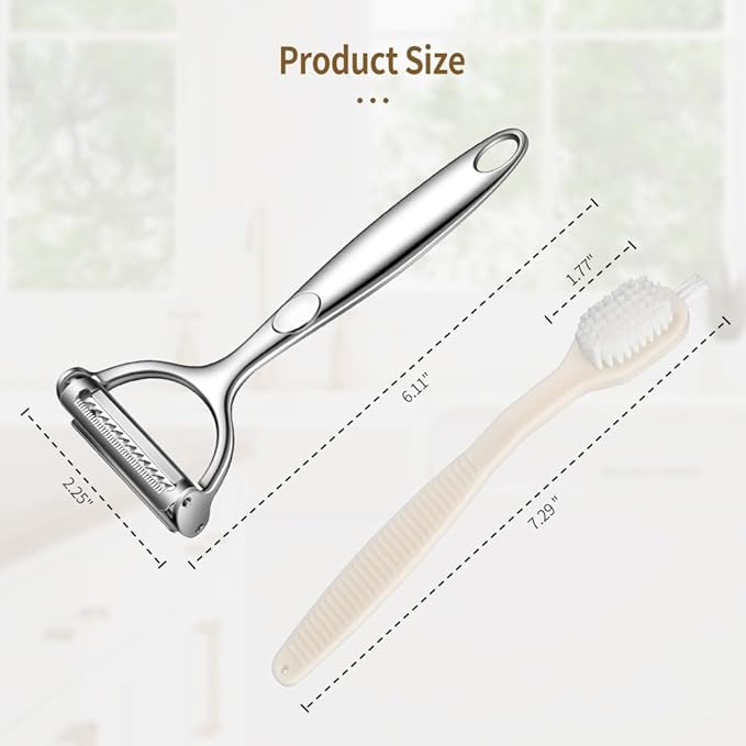 2 in 1 Ultra Sharp Julienne Peeler Vegetable Peeler - Image 7