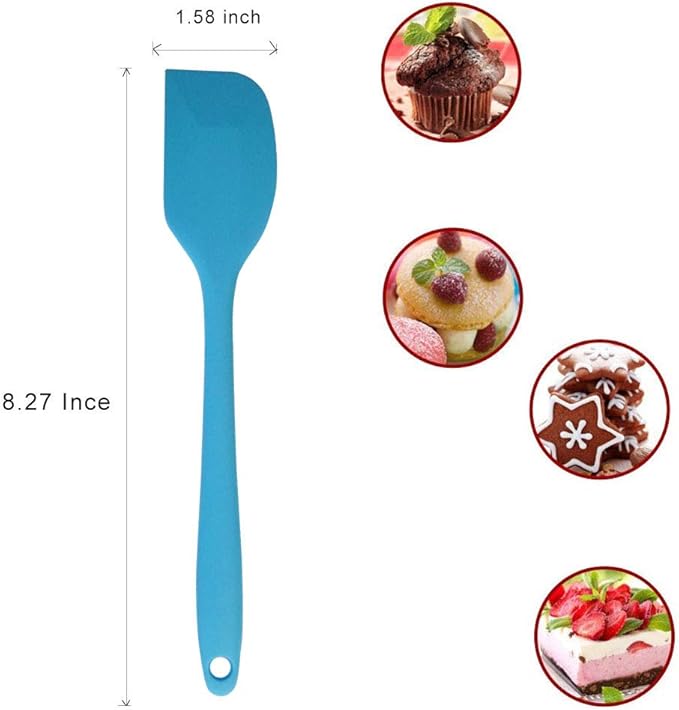 zYoung 4 Pcs Silicone Spatulas, Rubber Spatula Heat Resistant Seamless One - Image 3