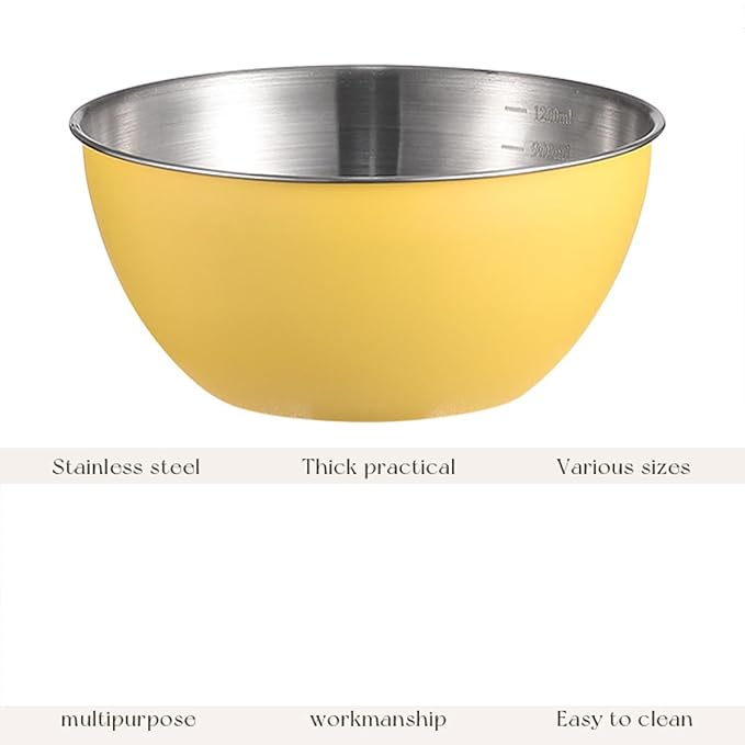 Stainless Steel Salad Bowls Set of 2 Mixing Bowl - Image 2