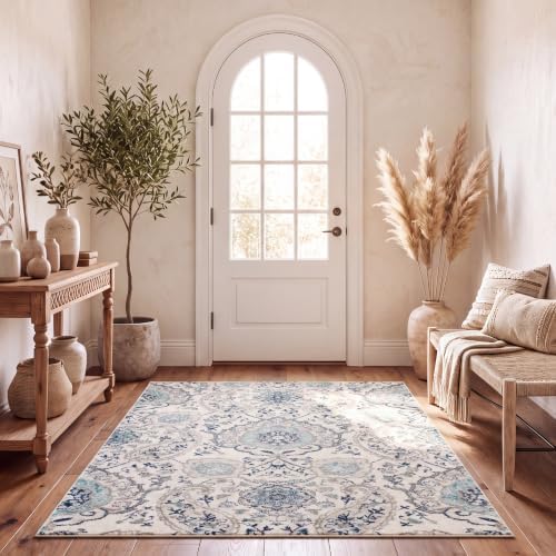 SAFAVIEH Madison Collection Area Rug - 5'3" x 7'6", Cream &...