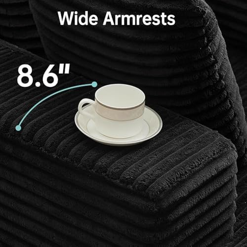 Boneless Couch Chaise Lounge Chair, 54" Oversized Cloud Sofa with Deep S...