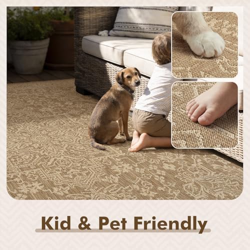 MontVoo-Outdoor Rug-Patio Rug 8x10 Polypropylene Indoor Outdoor Rugs Carpet f...