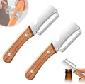 Premium Vegetable Peeler with Wooden Handle and Bottle Opener, 2-In-1 Stainless by RuiGou-GuoLong