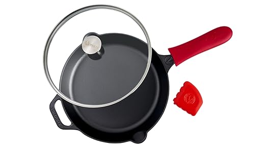 Victoria 12-Inch Cast Iron Skillet Set by VictoriaCastIron